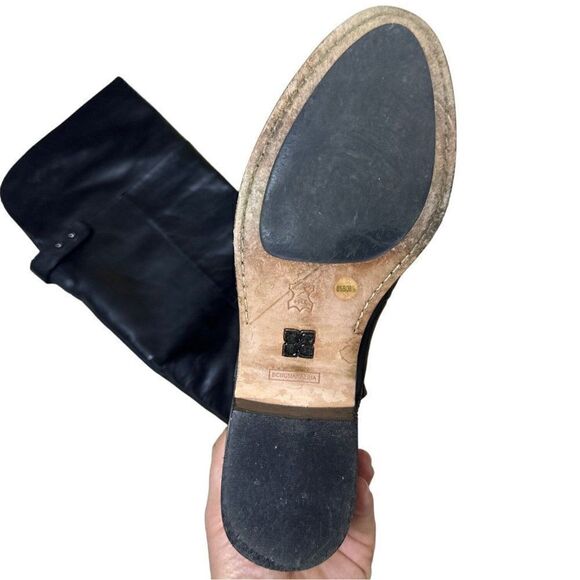 BCBG MAXAZRIA Black Leather Over the knee boots - Picture 12 of 16